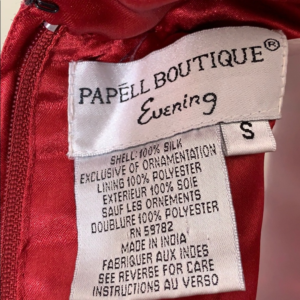 Papell Boutique Evening Silk Beaded Top - Picture 12 of 13